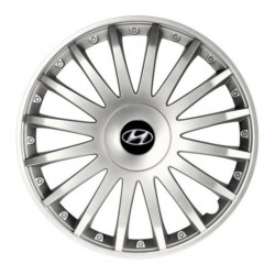 Poklice pro Hyundai 15 CRYSTAL silver