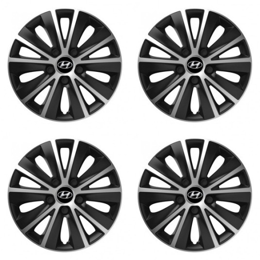 Poklice pro Hyundai 15 RAPIDE silver and black