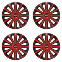 Poklice pro Hyundai 16 TREND red and black
