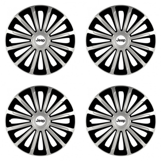 Poklice pro Jeep 15 TREND silver and black