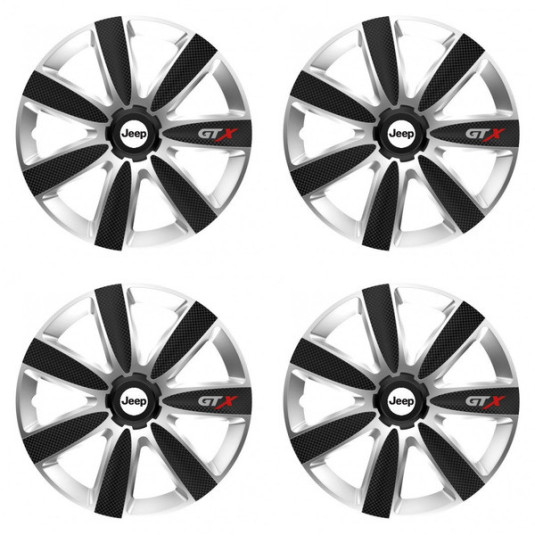 Poklice pro Jeep 16 GTX CARBON silver/black