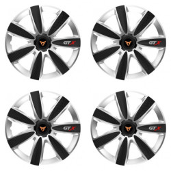 Poklice pro Cupra 14 GTX CARBON silver/black