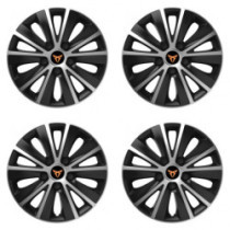 Poklice pro Cupra 14 RAPIDE silver and black