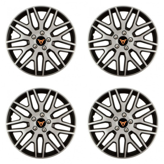 Poklice pro Cupra 15 Dakar NC silver and black