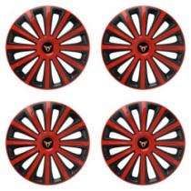 Poklice pro Cupra 15 TREND red and black