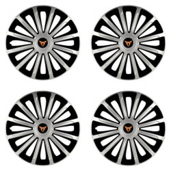 Poklice pro Cupra 15 TREND silver and black