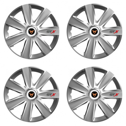 Poklice pro Cupra 15 GTX CARBON silver