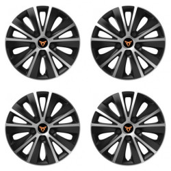 Poklice pro Cupra 15 RAPIDE silver and black