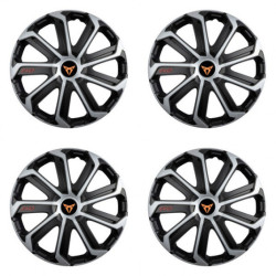 Poklice pro Cupra 16 Evo black&silver