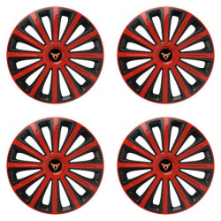 Poklice pro Cupra 16 TREND red and black