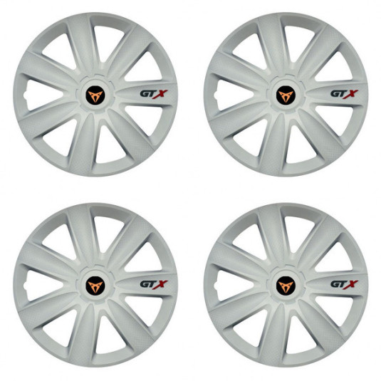 Poklice pro Cupra 17 GTX carbon white