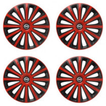 Poklice pro Nissan 16 TREND red and black