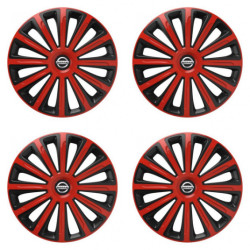 Poklice pro Nissan 16 TREND red and black