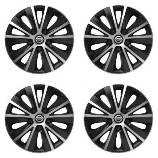 Poklice pro Nissan 16 RAPIDE silver and black