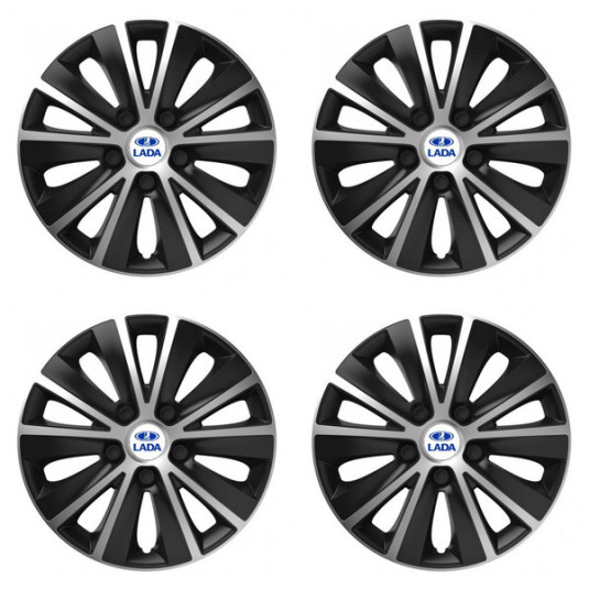 Poklice pro Lada 14 RAPIDE silver and black