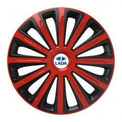 Poklice pro Lada 15 TREND red and black