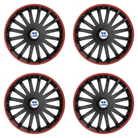Poklice pro Lada 16 CRYSTAL RO black
