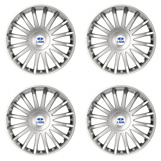 Poklice pro Lada 16 CRYSTAL silver