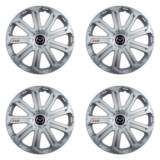 Poklice pro Mazda 14 Evo silver