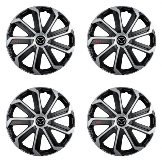 Poklice pro Mazda 14 Evo black&silver