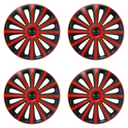 Poklice pro Mazda 16 TREND red and black