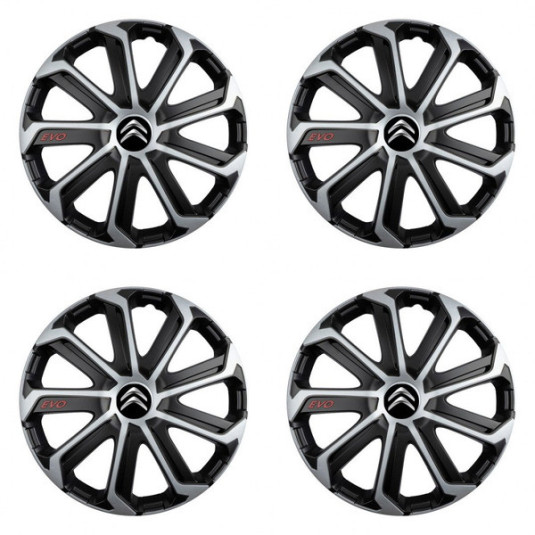 Poklice pro Citroen 14 Evo black&silver