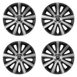 Poklice pro Citroen 15 Aviator carbon silver&black