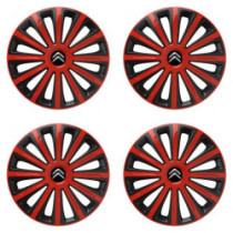 Poklice pro Citroen 15 TREND red and black