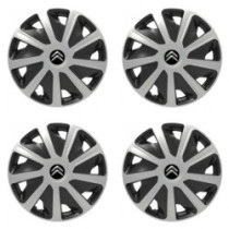 Poklice pro Citroen pre dodávky 15 Craft silver and black