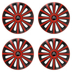 Poklice pro Citroen 16 TREND red and black