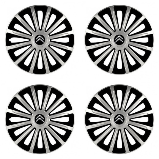 Poklice pro Citroen 16 TREND silver and black