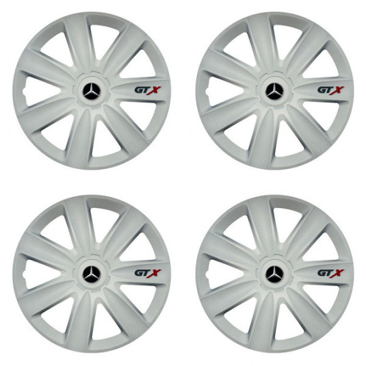 Poklice pro Mercedes 15 GTX carbon white