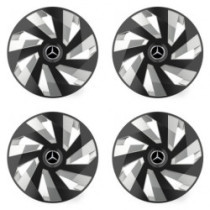 Poklice pro Mercedes 16 Vector RC black and silver