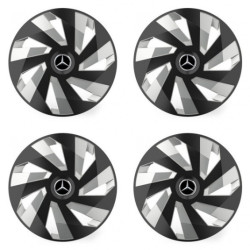Poklice pro Mercedes 16 Vector RC black and silver