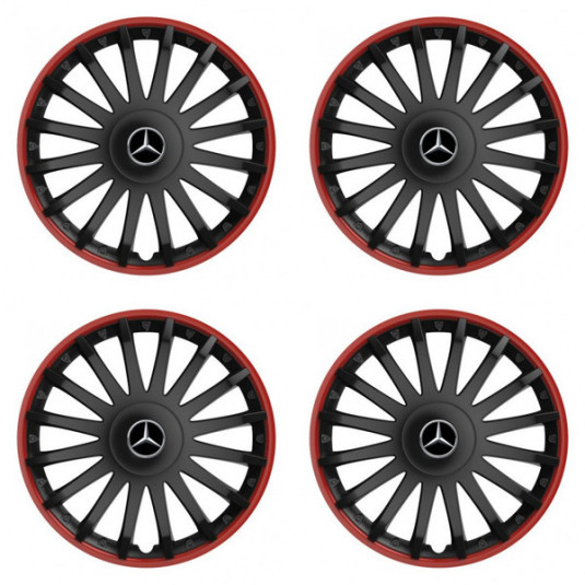 Poklice pro Mercedes 16 CRYSTAL RO black