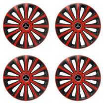 Poklice pro Mercedes 16 TREND red and black