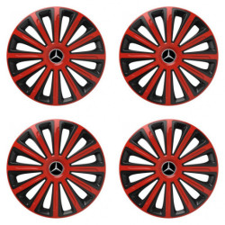 Poklice pro Mercedes 16 TREND red and black