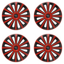 Poklice pro Opel 15 TREND red and black