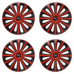 Poklice pro Opel 15 TREND red and black