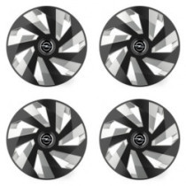 Poklice pro Opel 16 Vector RC black and silver