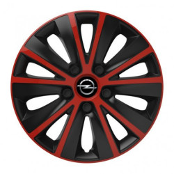 Poklice pro Opel 16 RAPIDE red and black