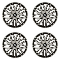 Poklice pro Seat 14 Dakar NC silver and black