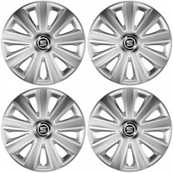 Poklice pro Seat 15 Aviator carbon silver