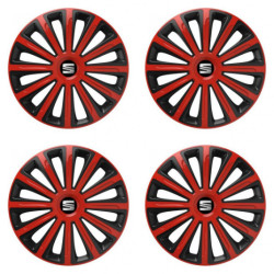 Poklice pro Seat 15 TREND red and black