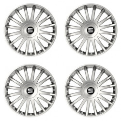 Poklice pro Seat 15 CRYSTAL silver