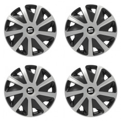 Poklice pro Seat pre dodávky 15 Craft silver and black