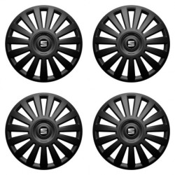 Poklice pro Seat 16 Luxury black