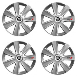 Poklice pro Seat 16 GTX CARBON silver