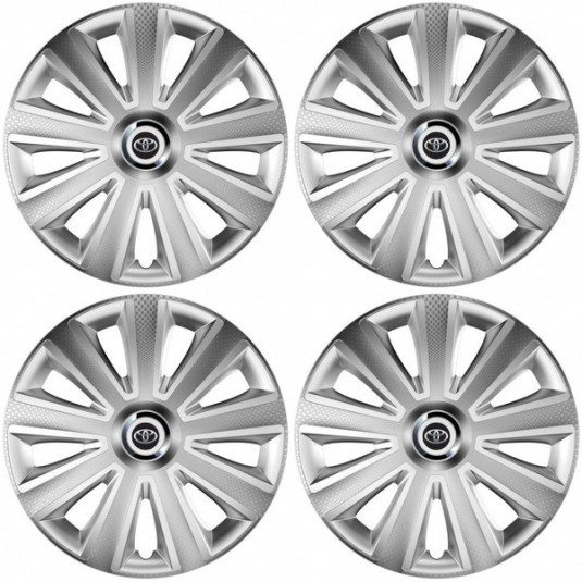 Poklice pro Toyota 16 Aviator carbon RC 16 silver