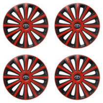 Poklice pro Toyota 16 TREND red and black